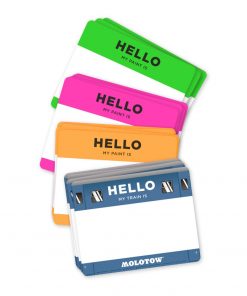 "HELLO MY PAINT IS" STICKER SET